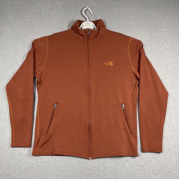 The North Face Jacket Mens Medium Brown Australian Merino Wool Full Zip Gorpcore - Picture 1 of 8